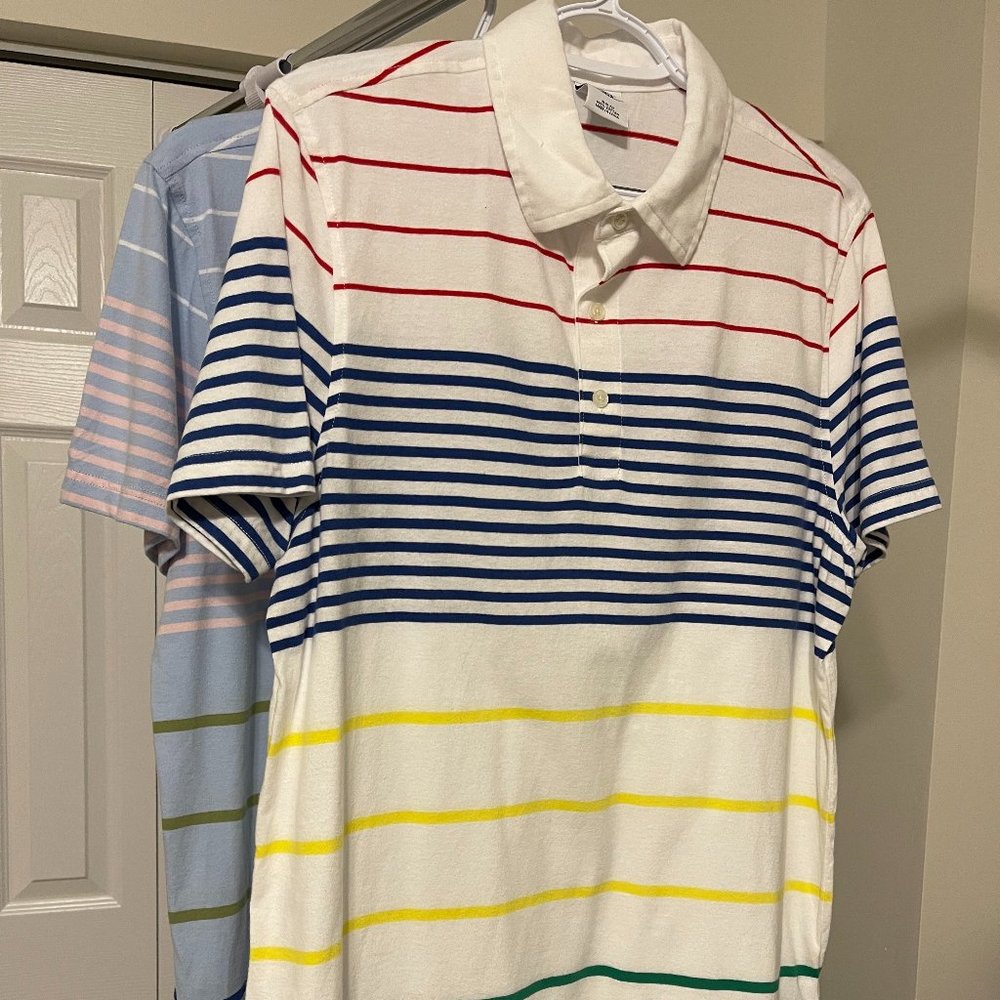 A Set of 2 Preloved Men’s Brooks Brothers Slim Fit Polo Shirts – BOTH LARGE